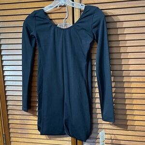 Capezio Long Sleeve Unitard (Leotard with Pant Legs) Team Basics Black size Smal